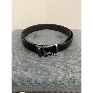 JCP Reversible Synthetic Leather Belt Black Brown